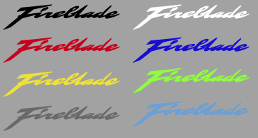 Fireblade Schriftzug